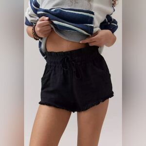 Urban Outfitters BDG Women’s Size Large Black Frankie Paperbag Micro Shorts